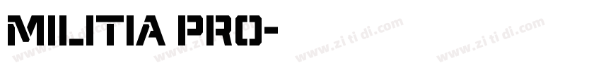 Militia Pro字体转换